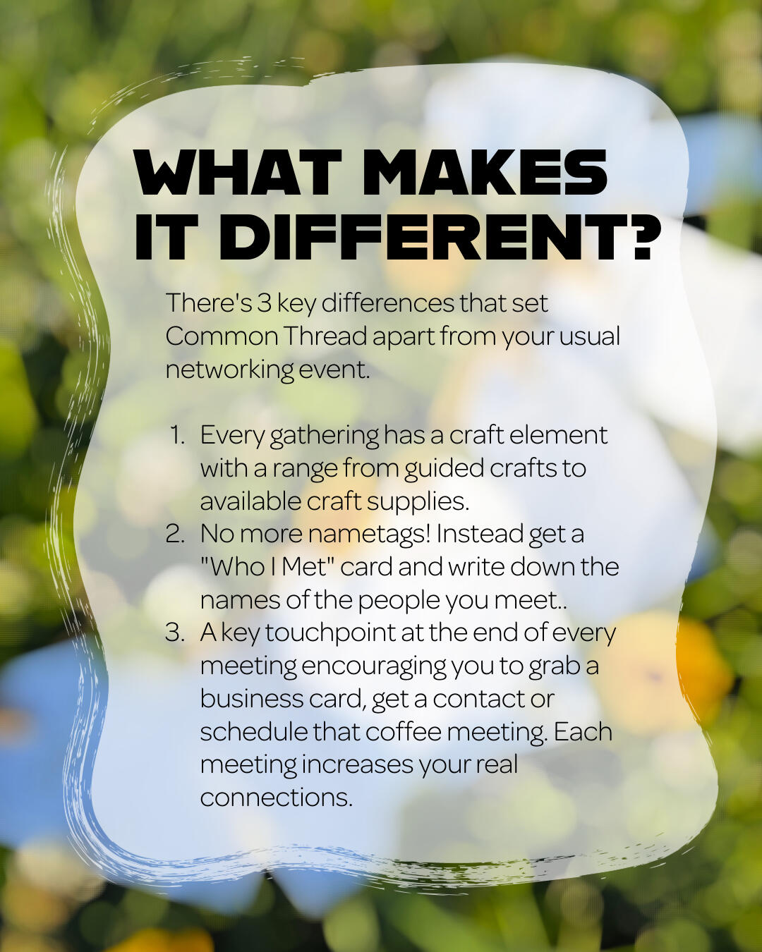What makes it different? What makes it different?